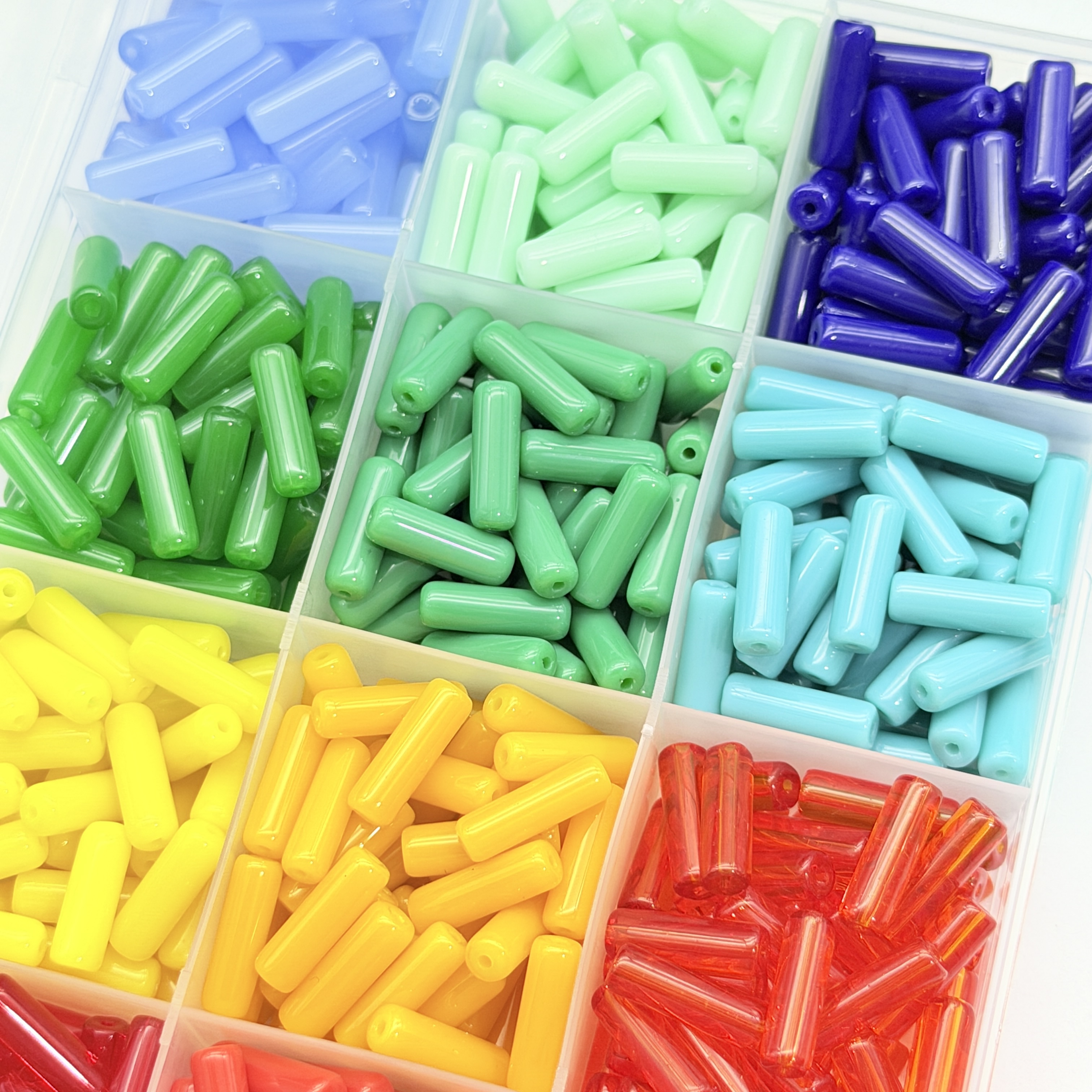 Seed Bead Tube - 50-400pcs 4x13mm Solid Color Long Tube