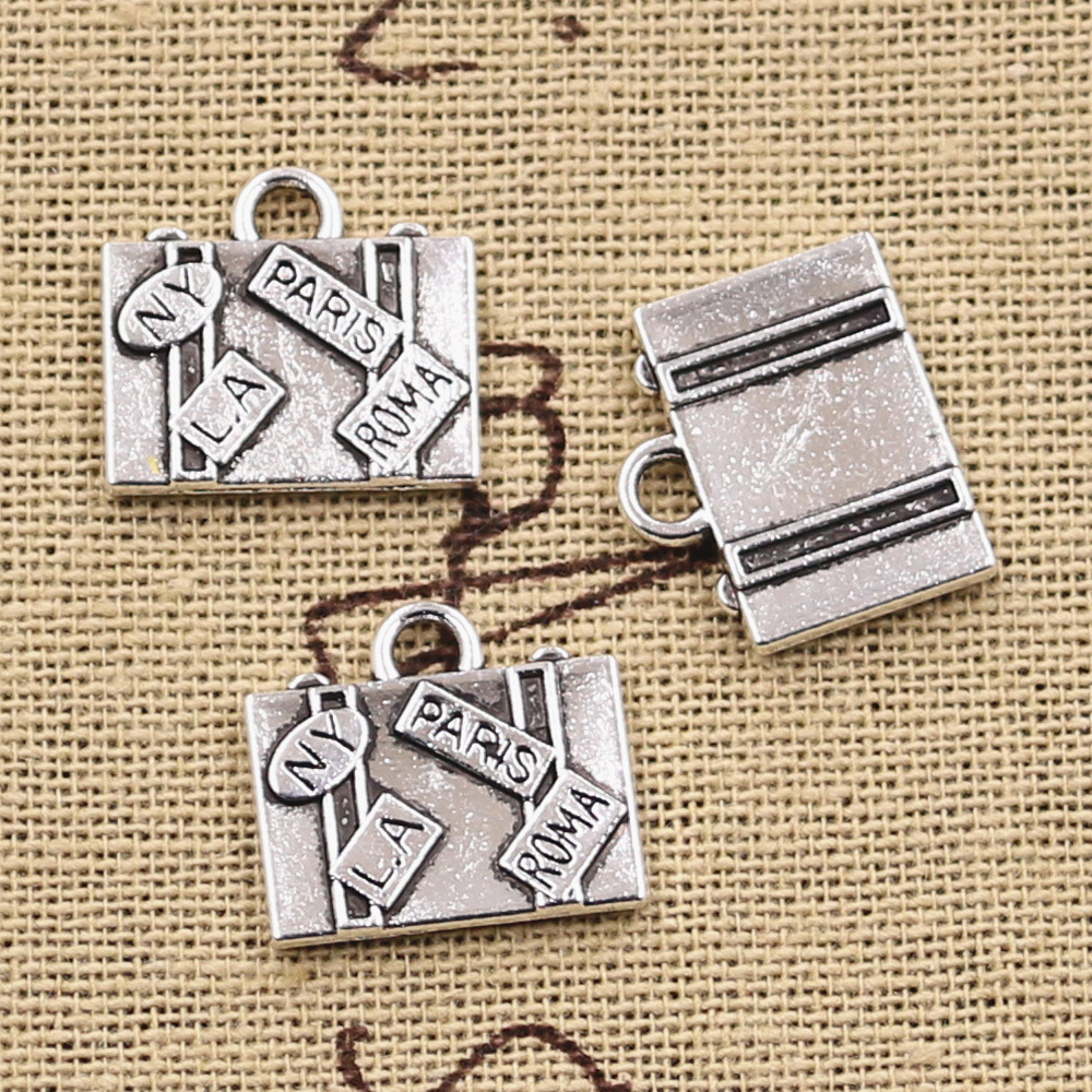 Jewelry Making Paris - 15pcs Charms Travel Bags New York