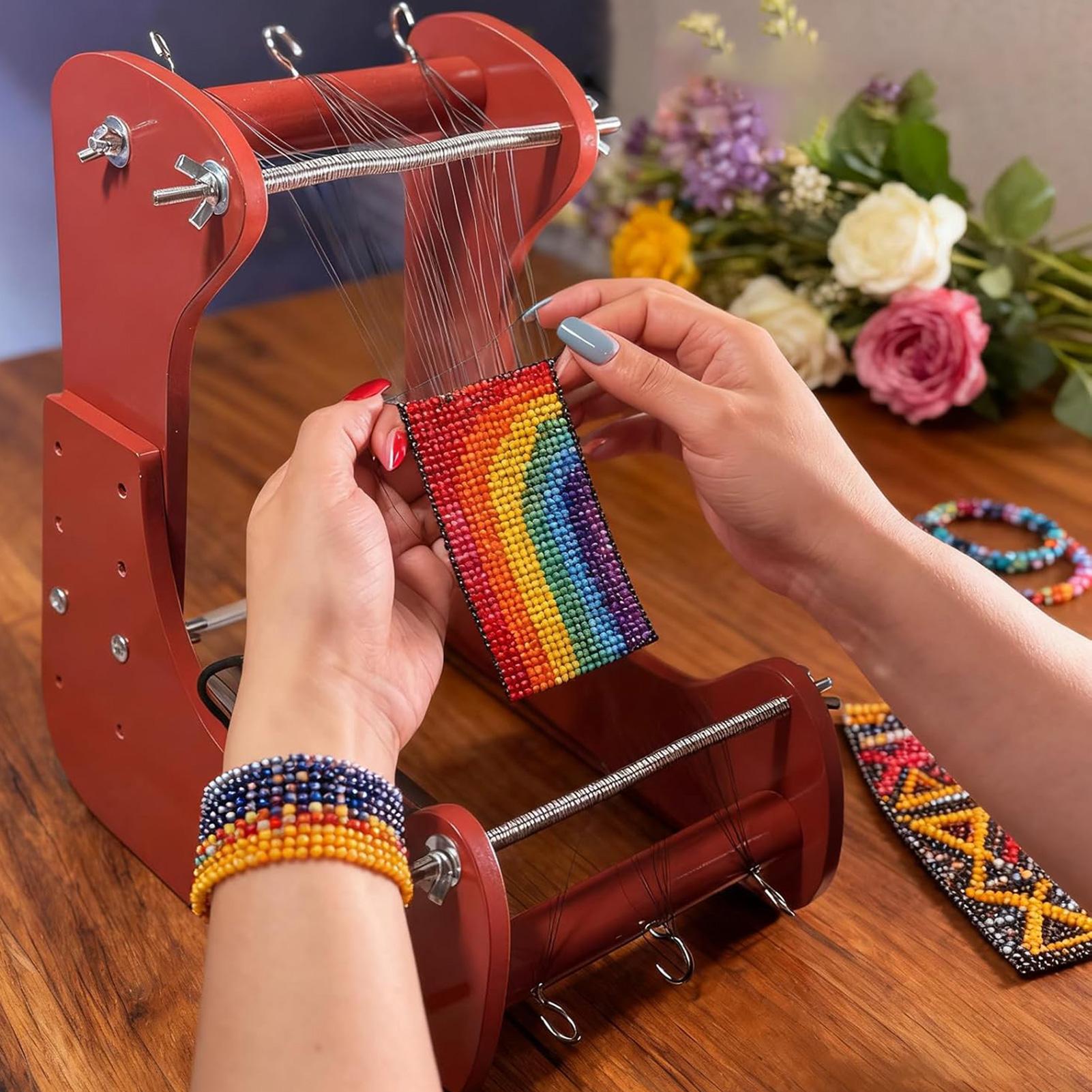 Jewelry Making For Beginners - Standing Bead Loom Adjustable Design, Mini