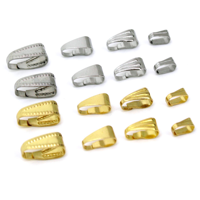 Jewelry Making Supplies - 50Pcs Stainless Steel Pendant Clips Pinch