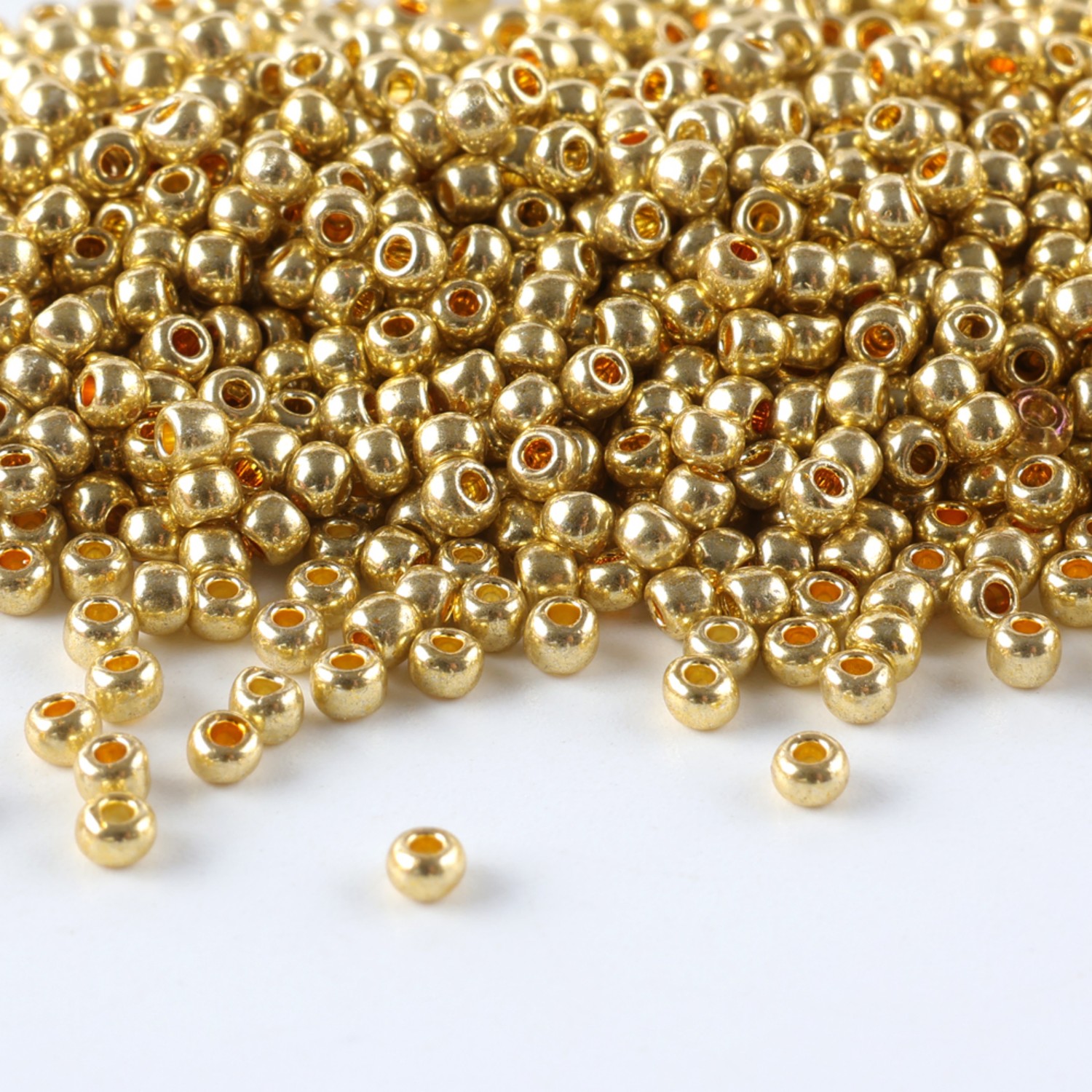 Seed Bead Tube - Domestic CJ 11/0 metallic round beads