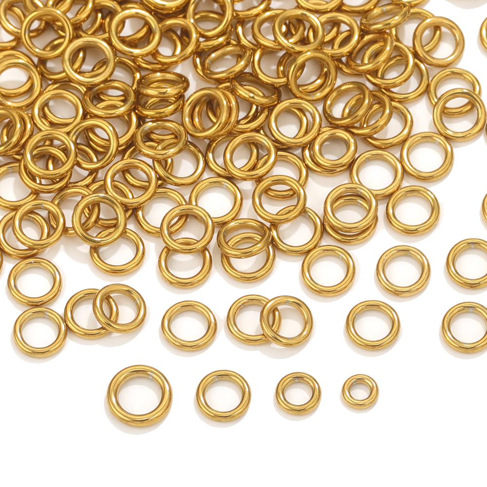 Jewelry Making Gold Wire - 50pcs Stainless Steel O Ring Gold