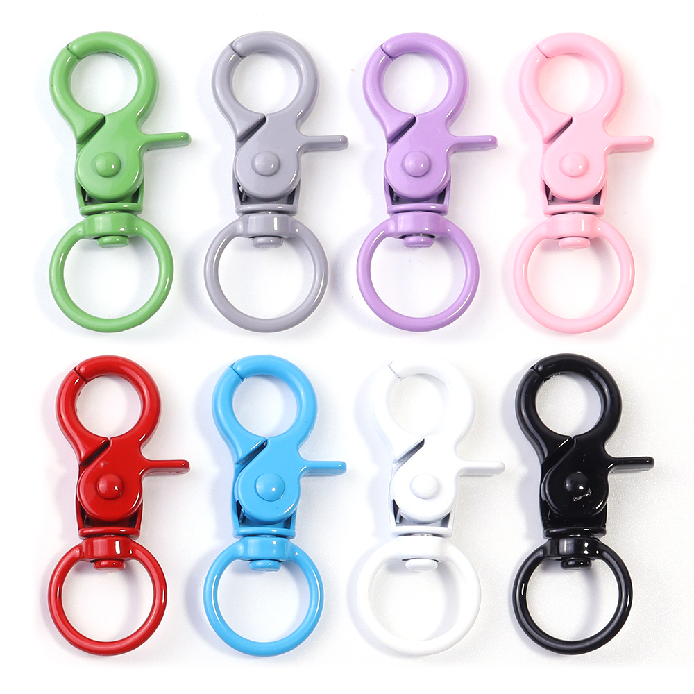 Jewelry Making Supplies - 5Pcs/Lot Colorful Swivel Lobster Clasp Hooks