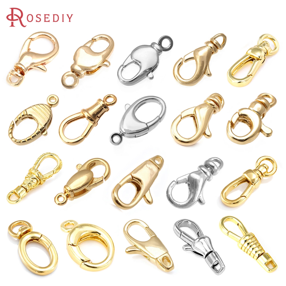 Jewelry Making Gold - 18K Gold Color Brass Rotatable Lobster