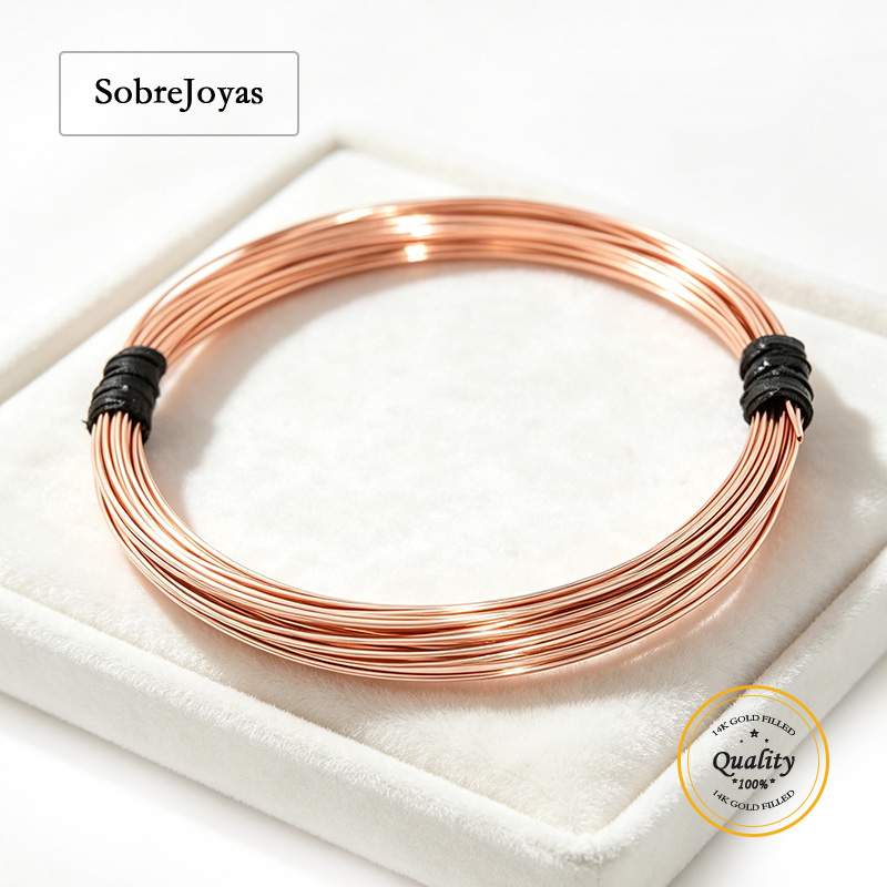 Jewelry Making Gold Wire - 14K Rose Gold Filled round Wire
