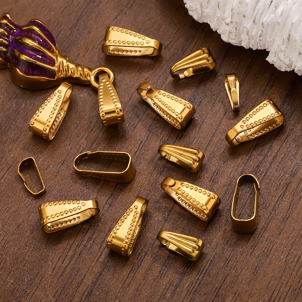 50pcs Gold Color Stainless Ste - Jewelry Making Materials Wholesale 评论和价格
