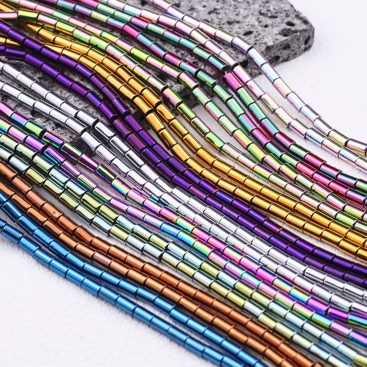 Golden Color Plated Straight T - Seed Bead Tube 评论和价格
