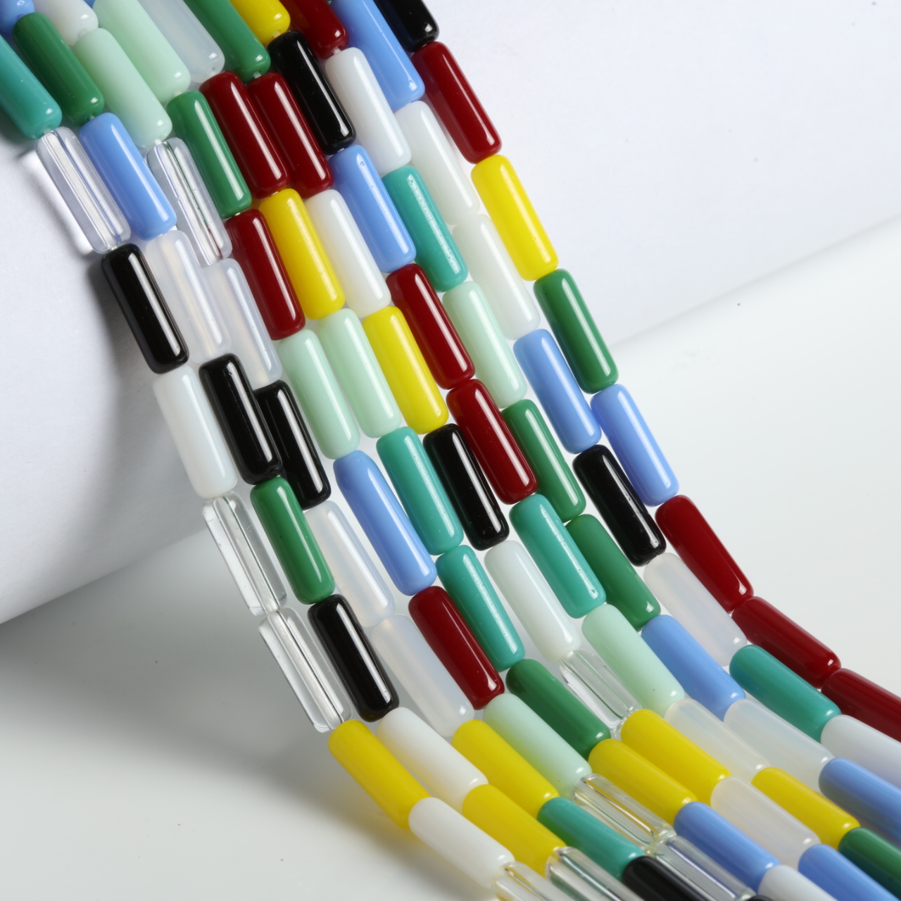 50-400pcs 4x13mm Solid Color L - Seed Bead Tube 评论和价格