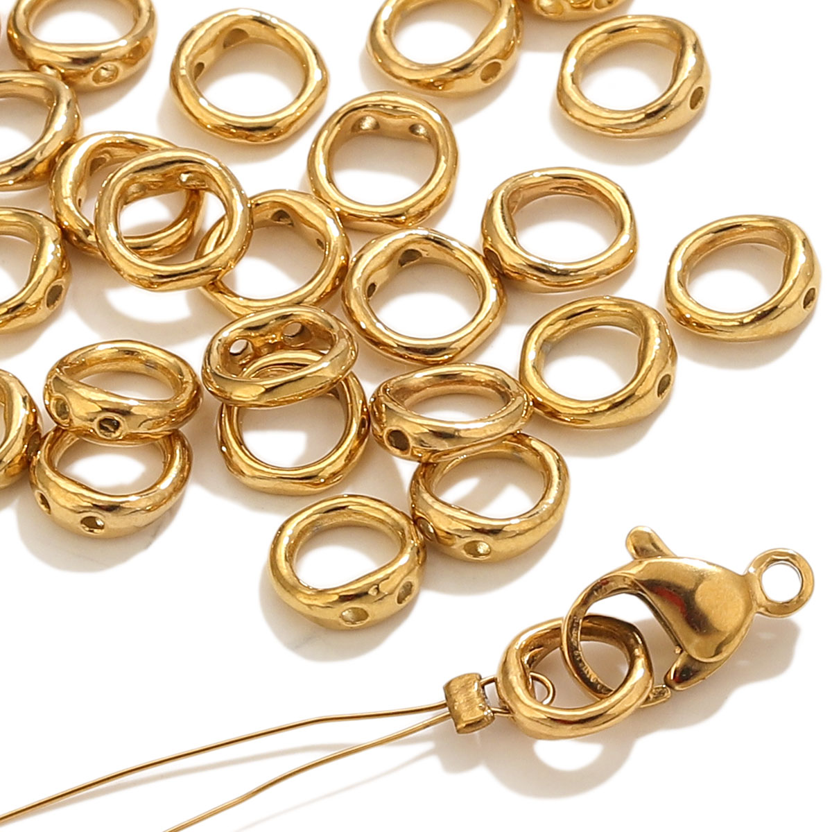 20pcs Stainless Steel Clasps E - Jewelry Making Supplies 评论和价格