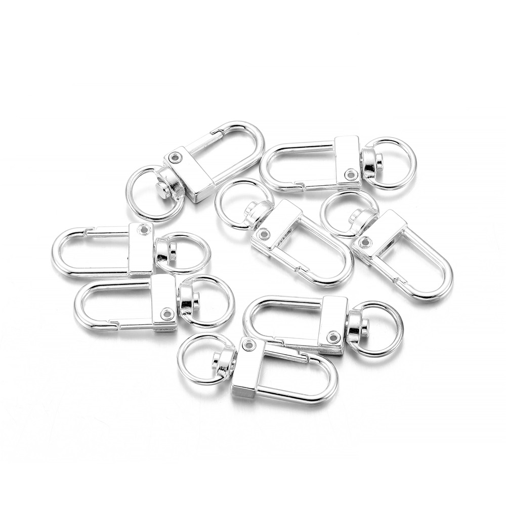 10pcs/pack Rotating Dog Buckle - Jewelry Making Supplies 评论和价格