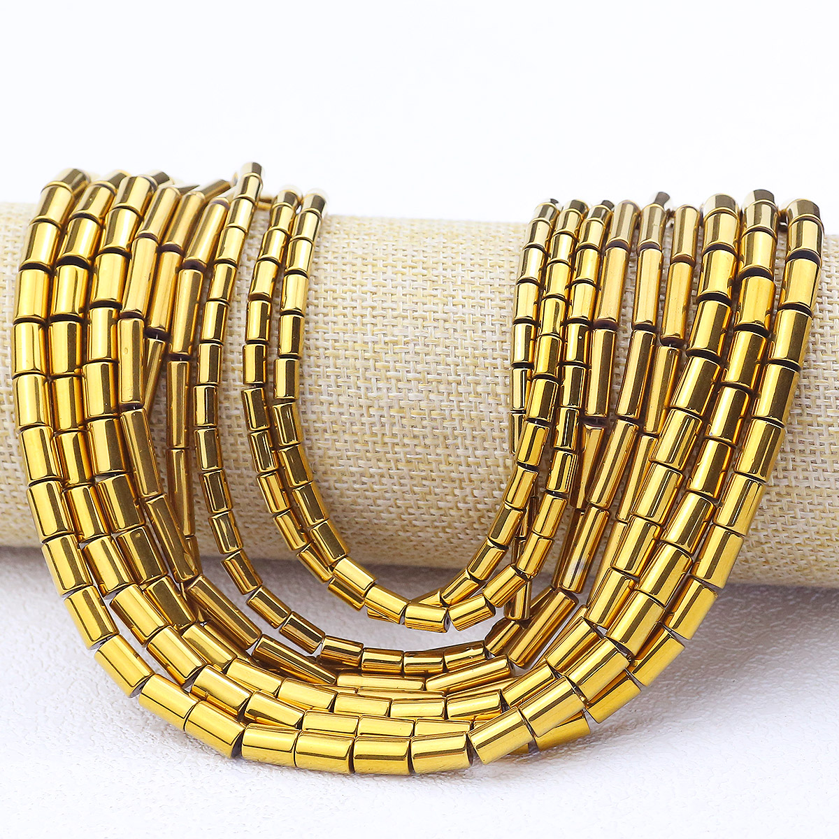 4/5/6/8/13mm Plated Golden Col - Seed Bead Tube 评论和价格