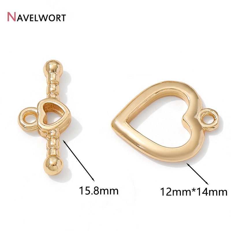 14K Gold Plated Brass Heart OT - Jewelry Making Gold 评论和价格