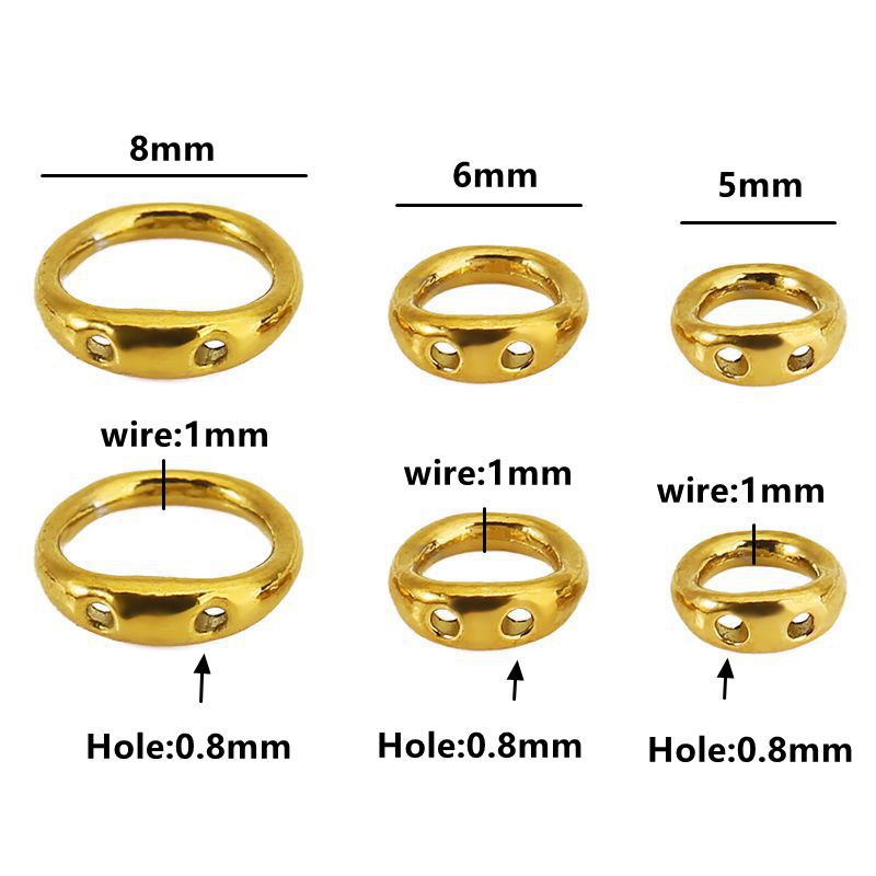 30pcs 5/6/8mm Stainless Steel  - Jewelry Making Supplies 评论和价格