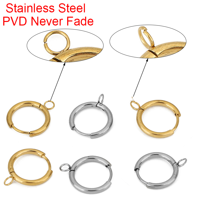 10pcs PVD Never Fade Earrings  - Jewelry Making Supplies 评论和价格
