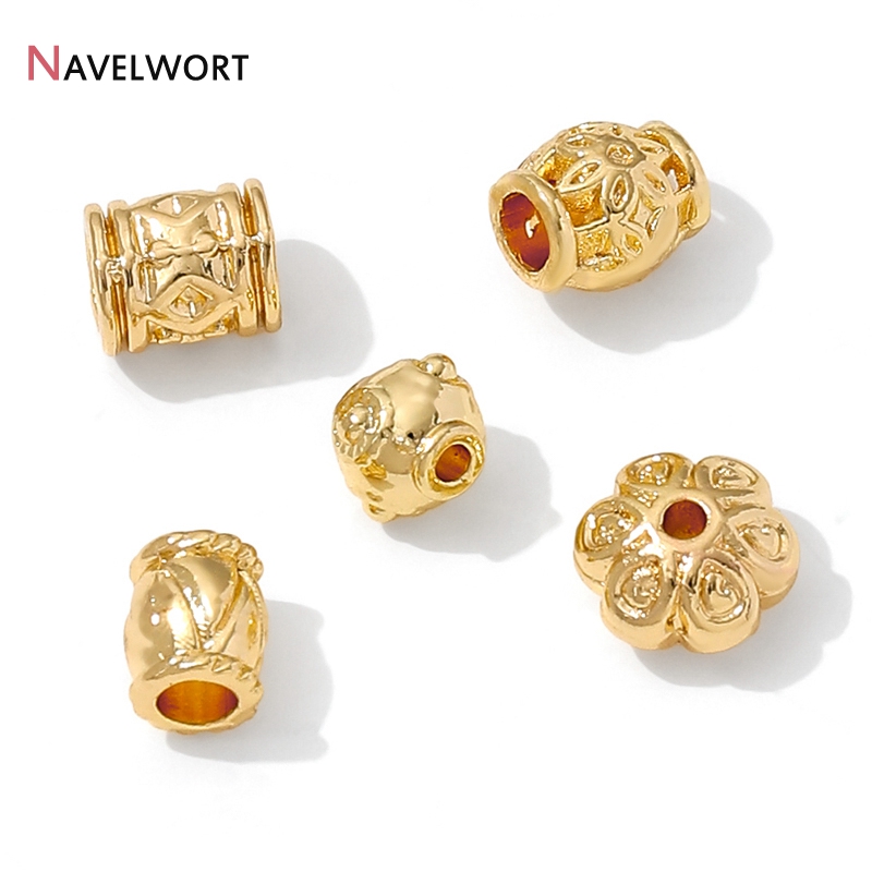 14K Gold Plated Brass Metal Tu - Crimp Bead Tube 评论和价格