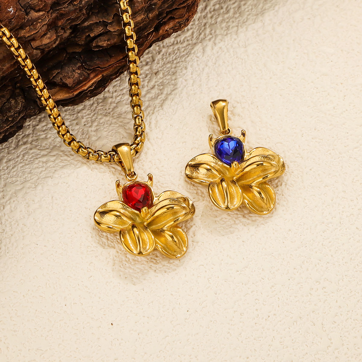 2PCS Stainless Steel Charm Flo - Jewelry Making Materials Wholesale 评论和价格