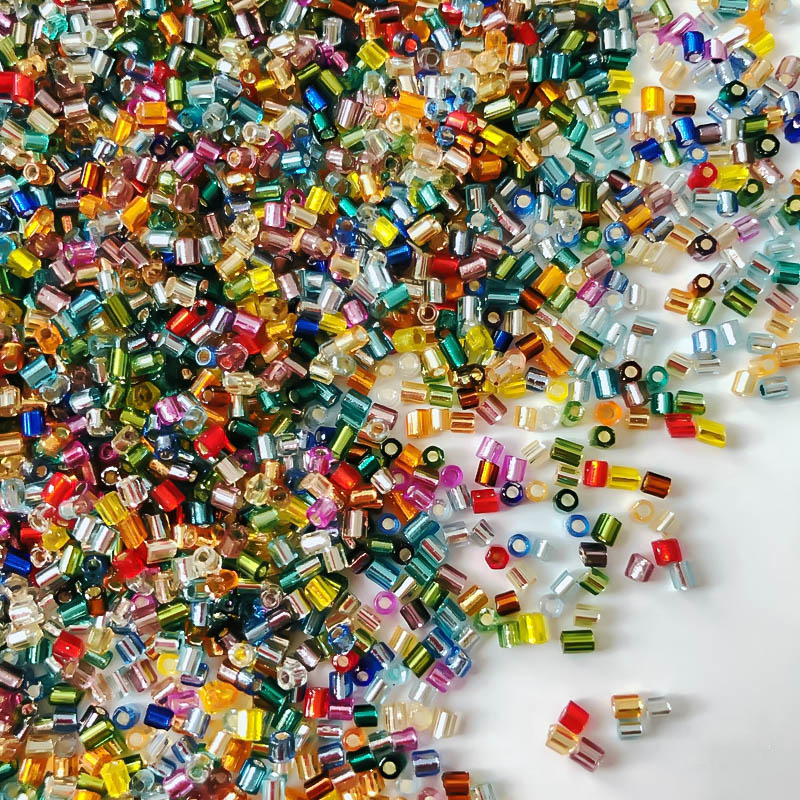 2mm Glass Seed Loose Beads Sil - Seed Bead Tube 评论和价格