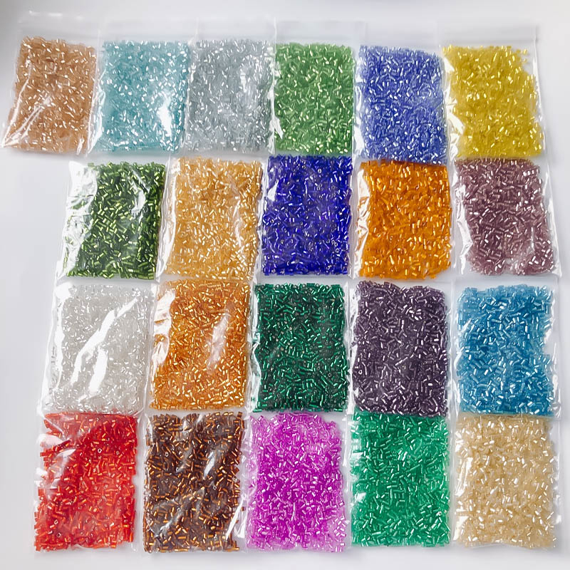 2mm Glass Seed Loose Beads Sil - Seed Bead Tube 评论和价格