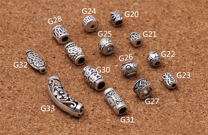 20Pcs/Lot Tibetan Antique Silv - Crimp Bead Tube 评论和价格
