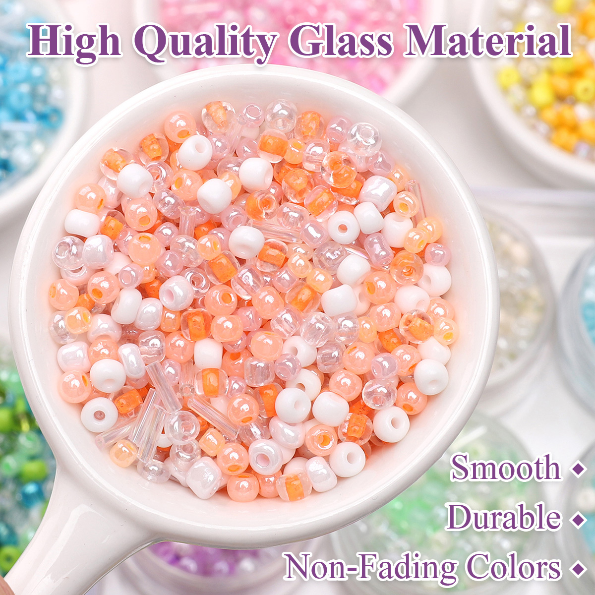 24 Grid Mixed Size Glass Seed  - Seed Bead Tube 评论和价格