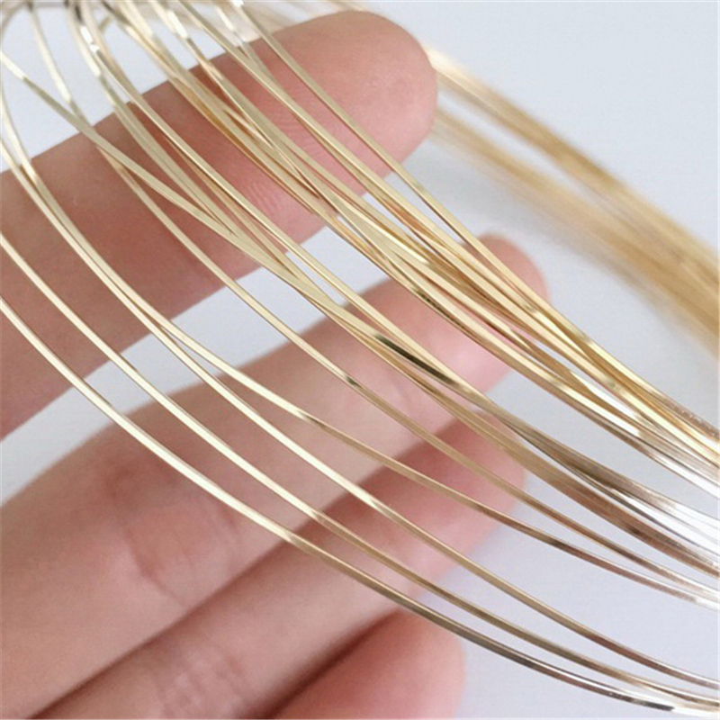 14K Gold Filled Square Wire On - Jewelry Making Gold Wire 评论和价格