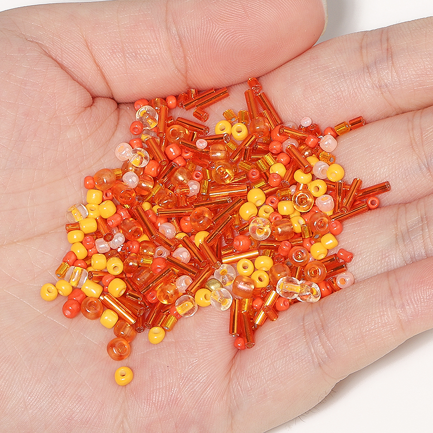 700Pcs/box Orange Japanese See - Seed Bead Tube 评论和价格