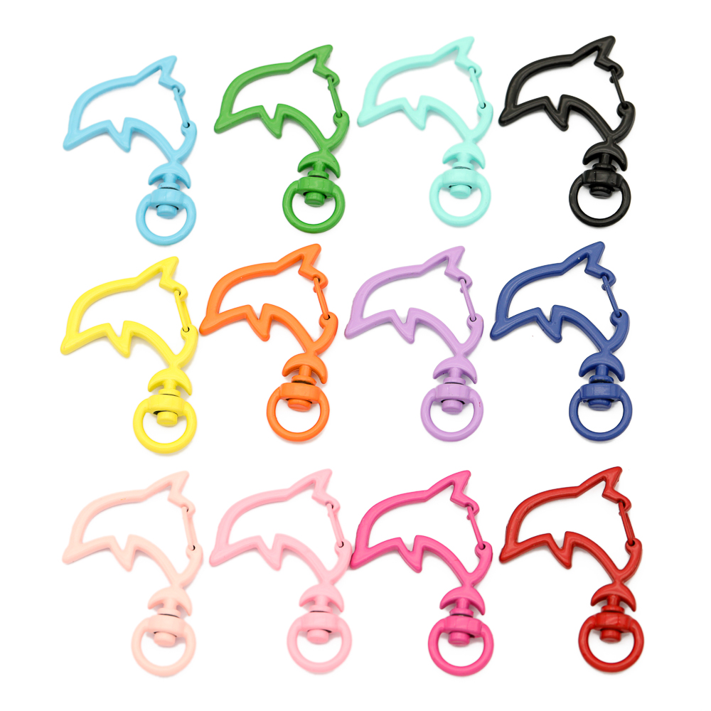 10pcs Candy Colors Metal Dolph - Jewelry Making Supplies 评论和价格