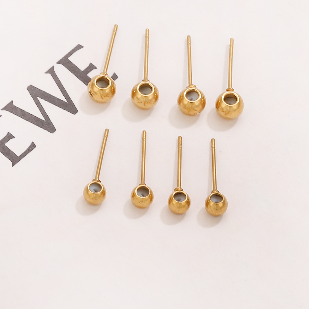 10pcs Stainless Steel Earring  - Jewelry Making Materials Wholesale 评论和价格