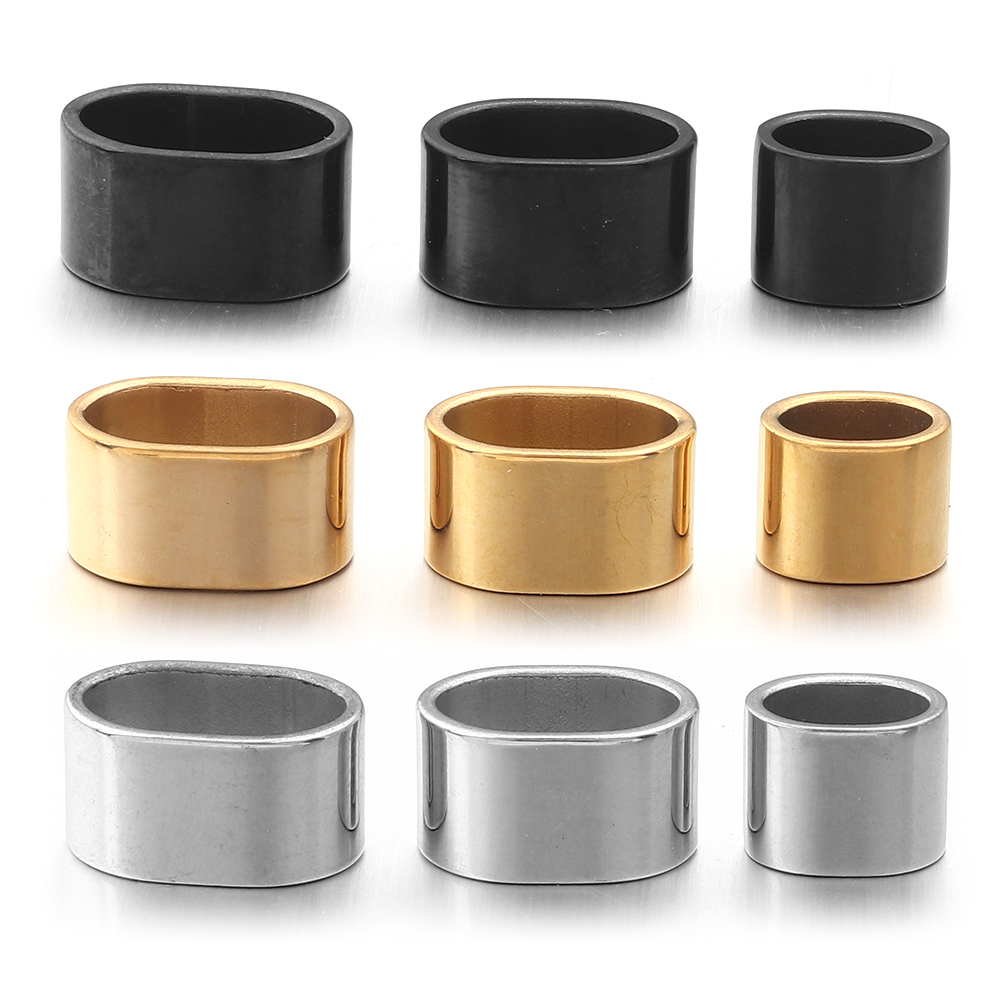 6pcs Flat Stainless Steel Tube - Crimp Bead Tube 评论和价格
