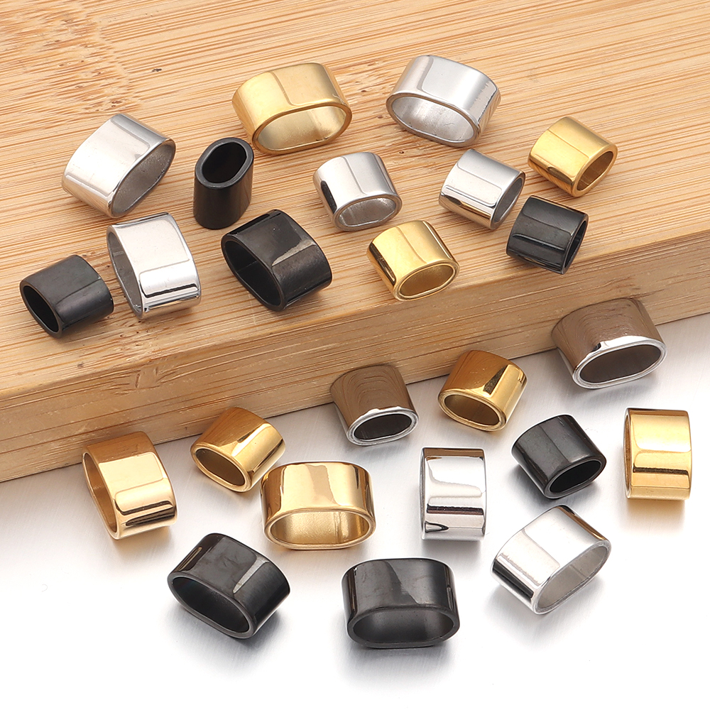 6pcs Flat Stainless Steel Tube - Crimp Bead Tube 评论和价格
