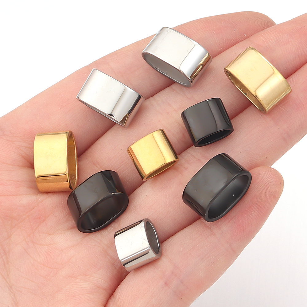 6pcs Flat Stainless Steel Tube - Crimp Bead Tube 评论和价格