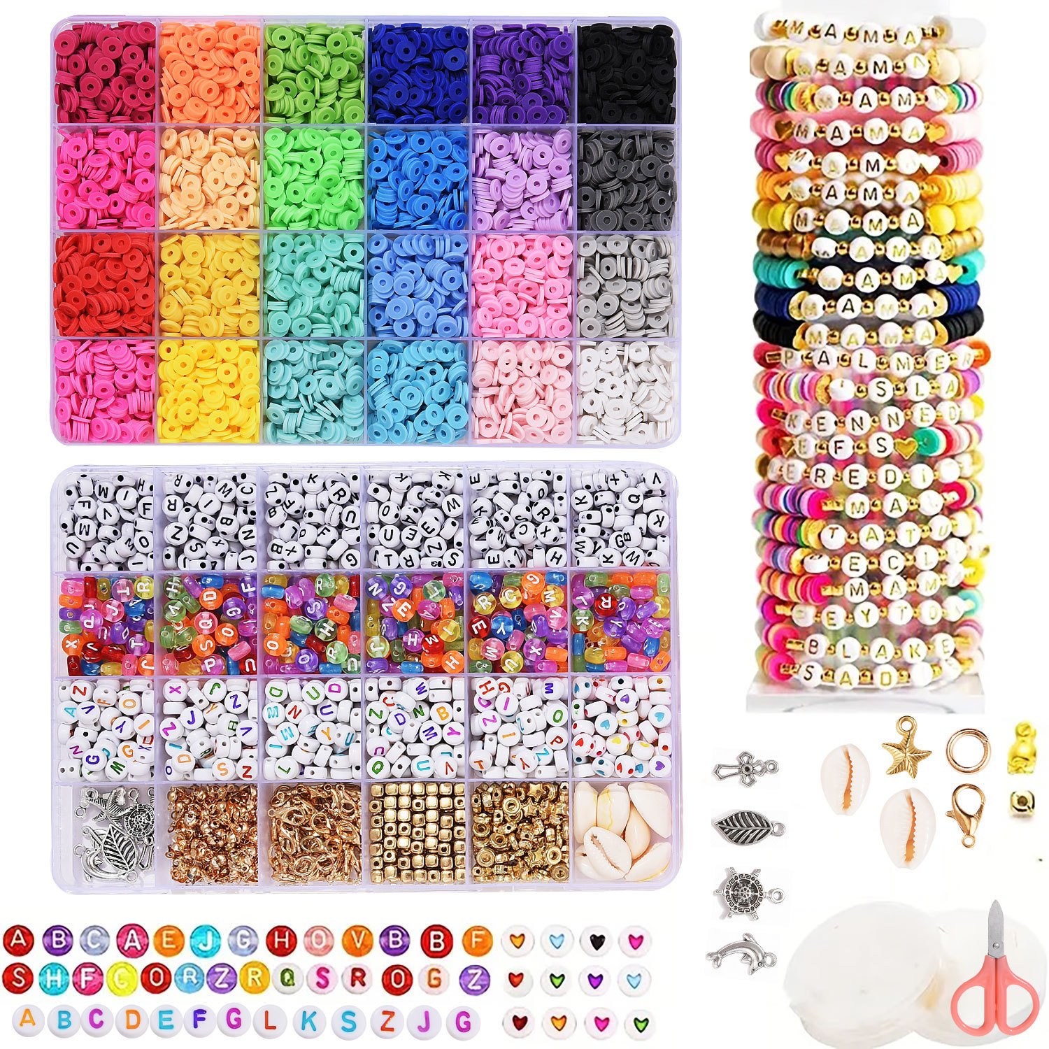 Clay Beads Bracelet Making Kit - Jewelry Making For Beginners 评论和价格