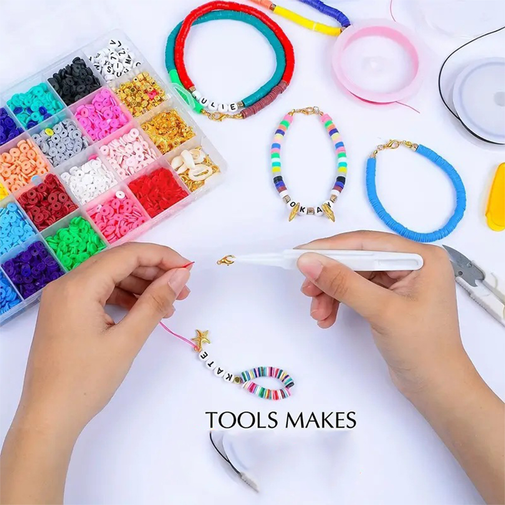 Clay Beads Bracelet Making Kit - Jewelry Making For Beginners 评论和价格
