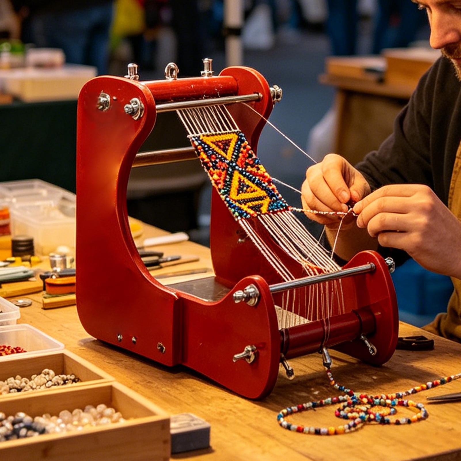 Standing Bead Loom Adjustable  - Jewelry Making For Beginners 评论和价格