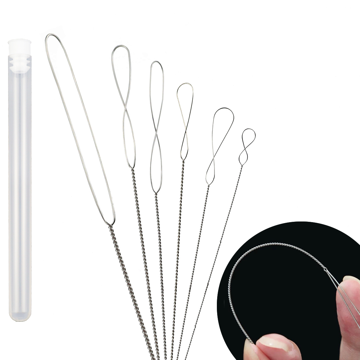 6Pcs/Lot 0.2-0.7mm Twisted Pin - Beading Needle Fine 评论和价格