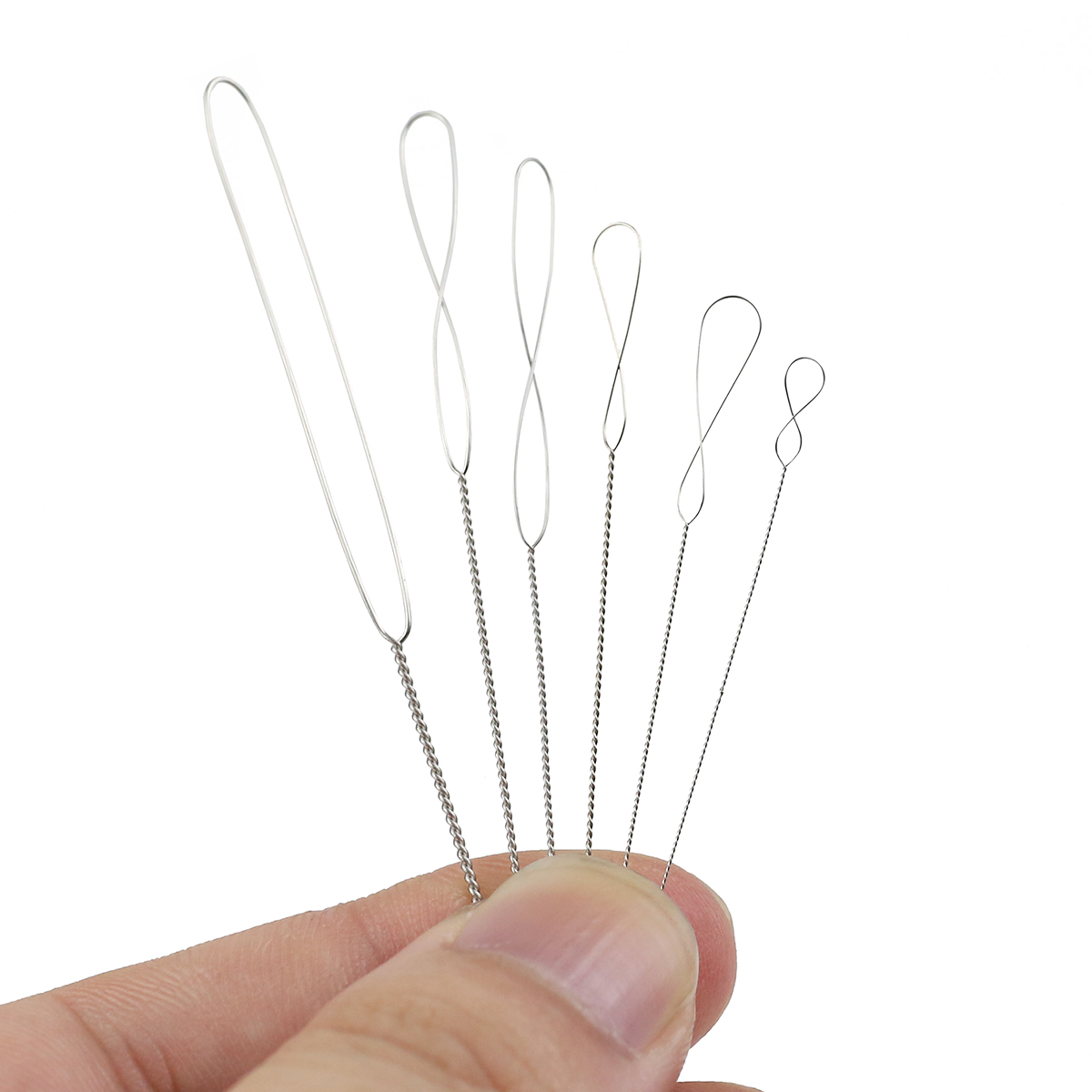 6Pcs/Lot 0.2-0.7mm Twisted Pin - Beading Needle Fine 评论和价格