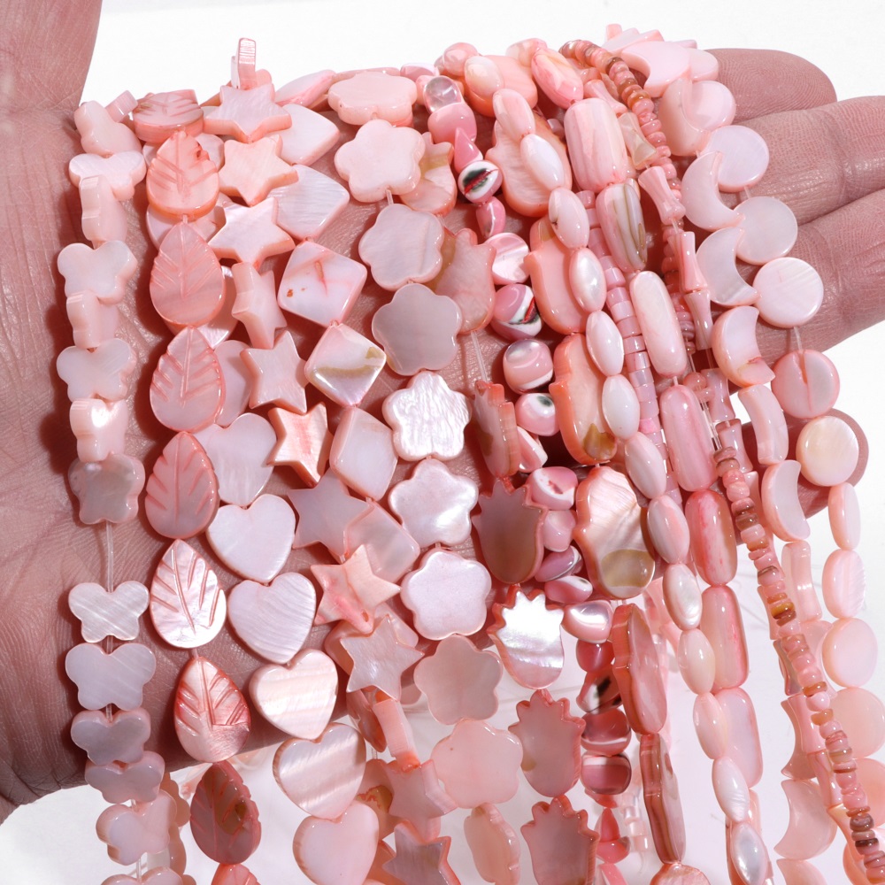 Pink Mother of Pearl Shell Bea - Seed Bead Tube 评论和价格