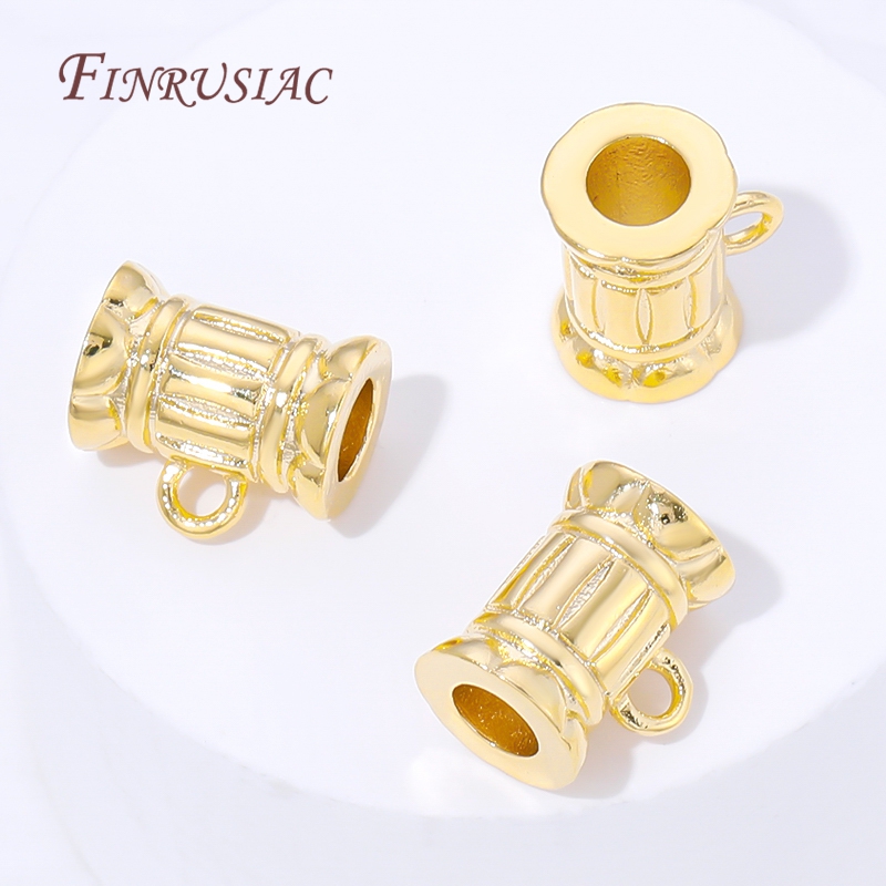 18K Gold Plated Pendant Bail C - Crimp Bead Tube 评论和价格