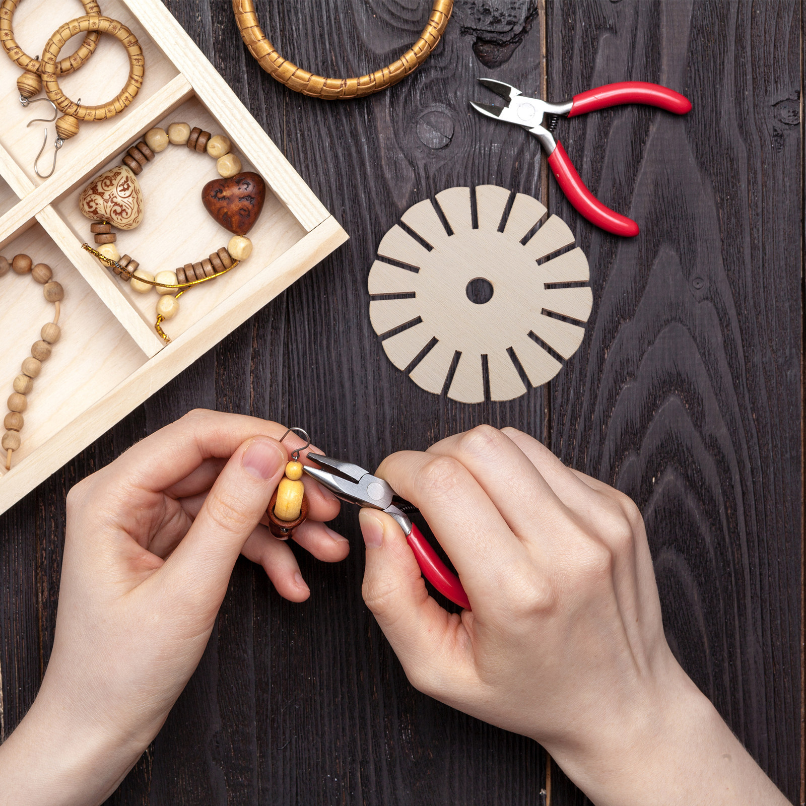 10Pcs Wooden Bracelet Braiding - Jewelry Making For Beginners 评论和价格