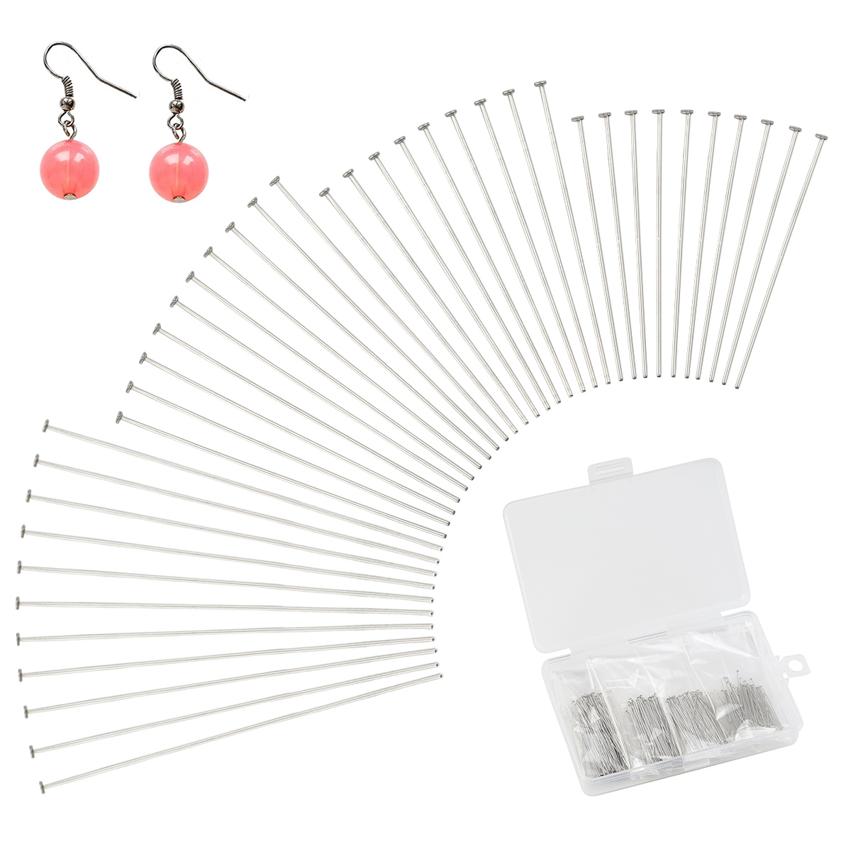 400pcs/box 35-50mm Stainless S - Beading Needle Fine 评论和价格