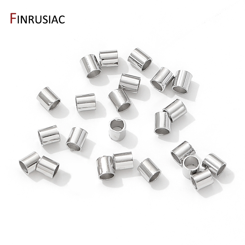 18K Gold Plated Brass Tube Cri - Crimp Bead Tube 评论和价格