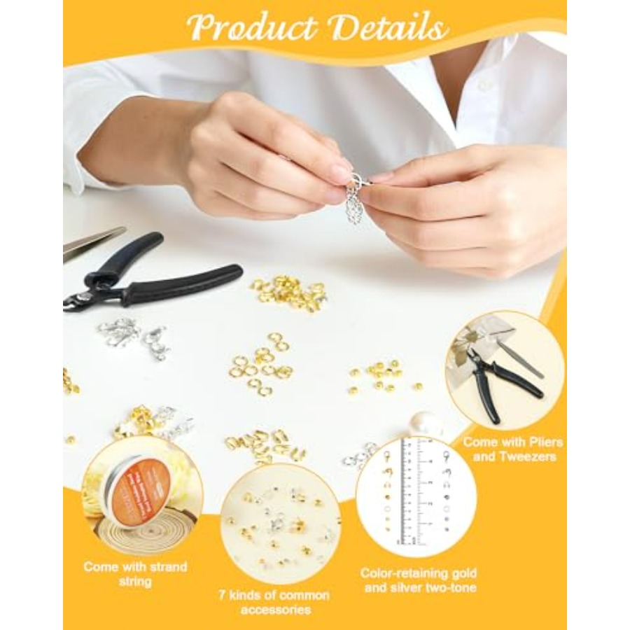 1950 Pcs Jewelry Making Cord E - Crimp Bead Tube 评论和价格