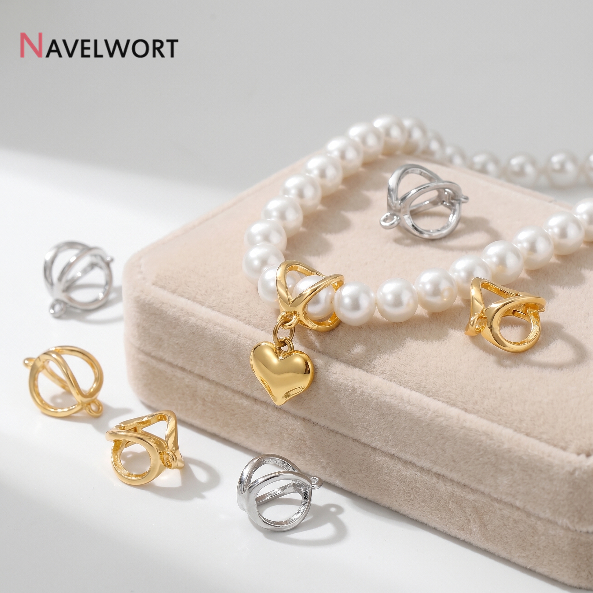 14K Gold Plated Brass Metal Ho - Jewelry Making Supplies 评论和价格