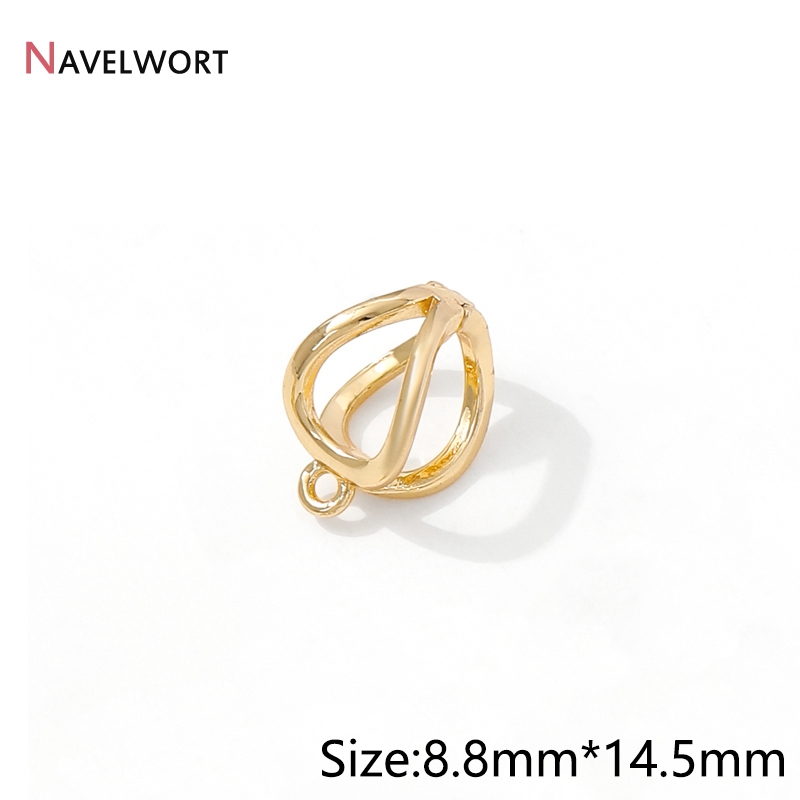 14K Gold Plated Brass Metal Ho - Jewelry Making Supplies 评论和价格