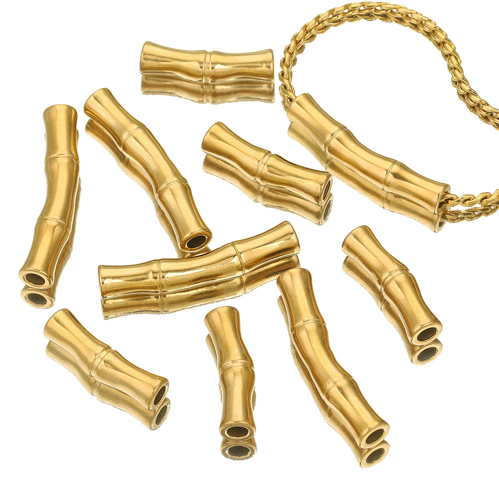 5pcs Stainless Steel Connector - Crimp Bead Tube 评论和价格