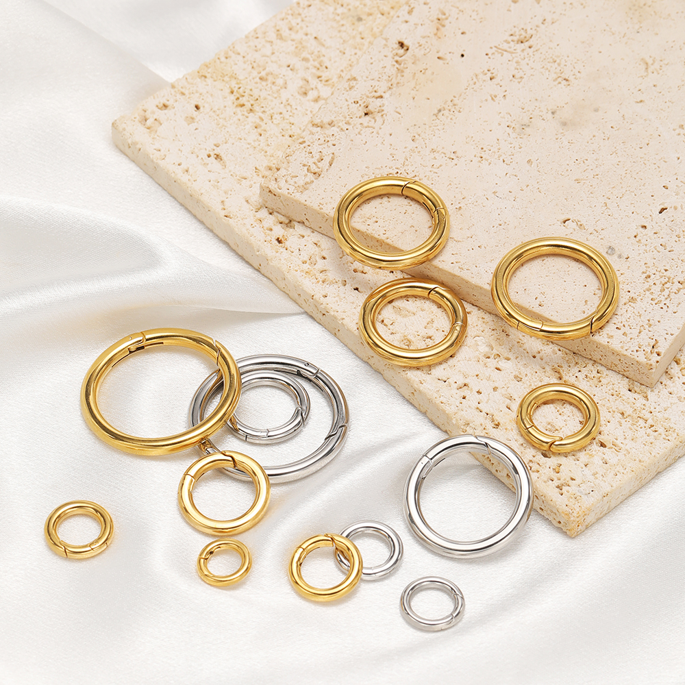 2Pcs/Lot Round Spring Clasps S - Jewelry Making Gold 评论和价格