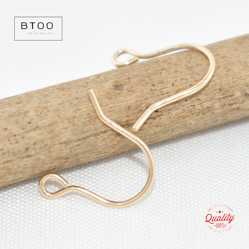 Ear Wire 0.71mm 14K Gold Fille - Jewelry Making Gold Wire 评论和价格