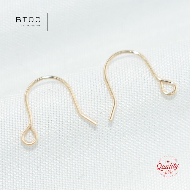 Ear Wire 0.71mm 14K Gold Fille - Jewelry Making Gold Wire 评论和价格