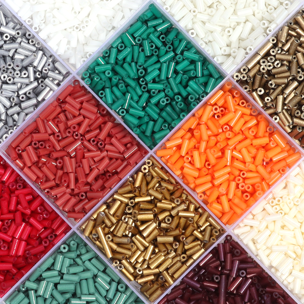 340/1700pcs 4mm Length Tupe Sh - Seed Bead Tube 评论和价格
