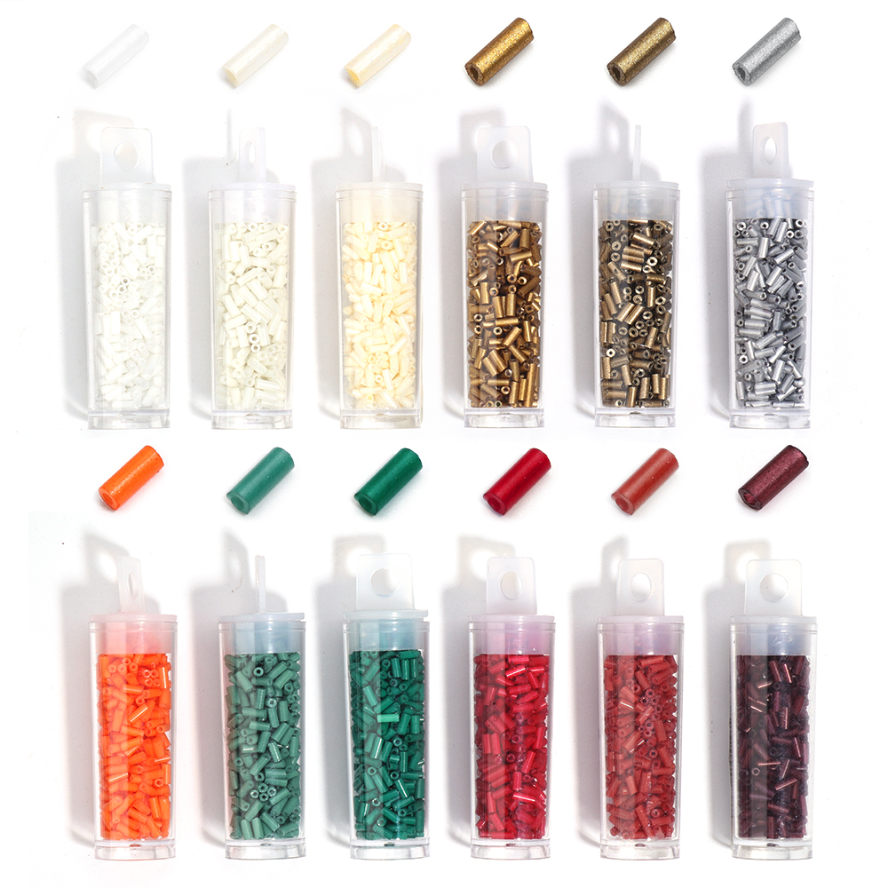 340/1700pcs 4mm Length Tupe Sh - Seed Bead Tube 评论和价格
